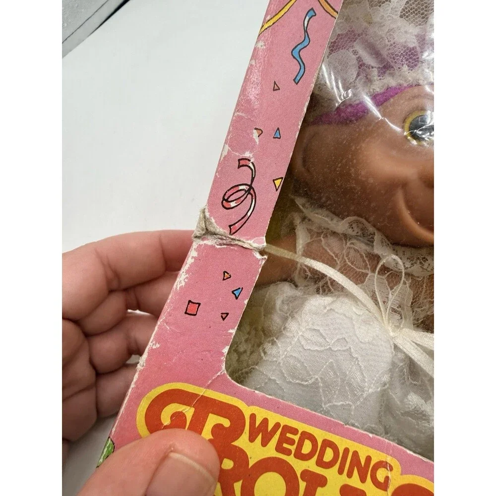 Vintage Toy N’ Things Wedding Trolls Bride Doll In Wedding Dress #4106 NIB 5”